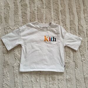 Kith Kids Multicolor Logo White Tee